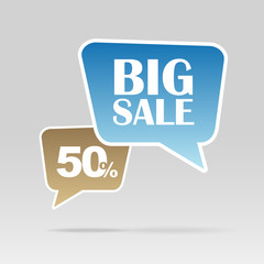 Retail Sale speech bubble, discount