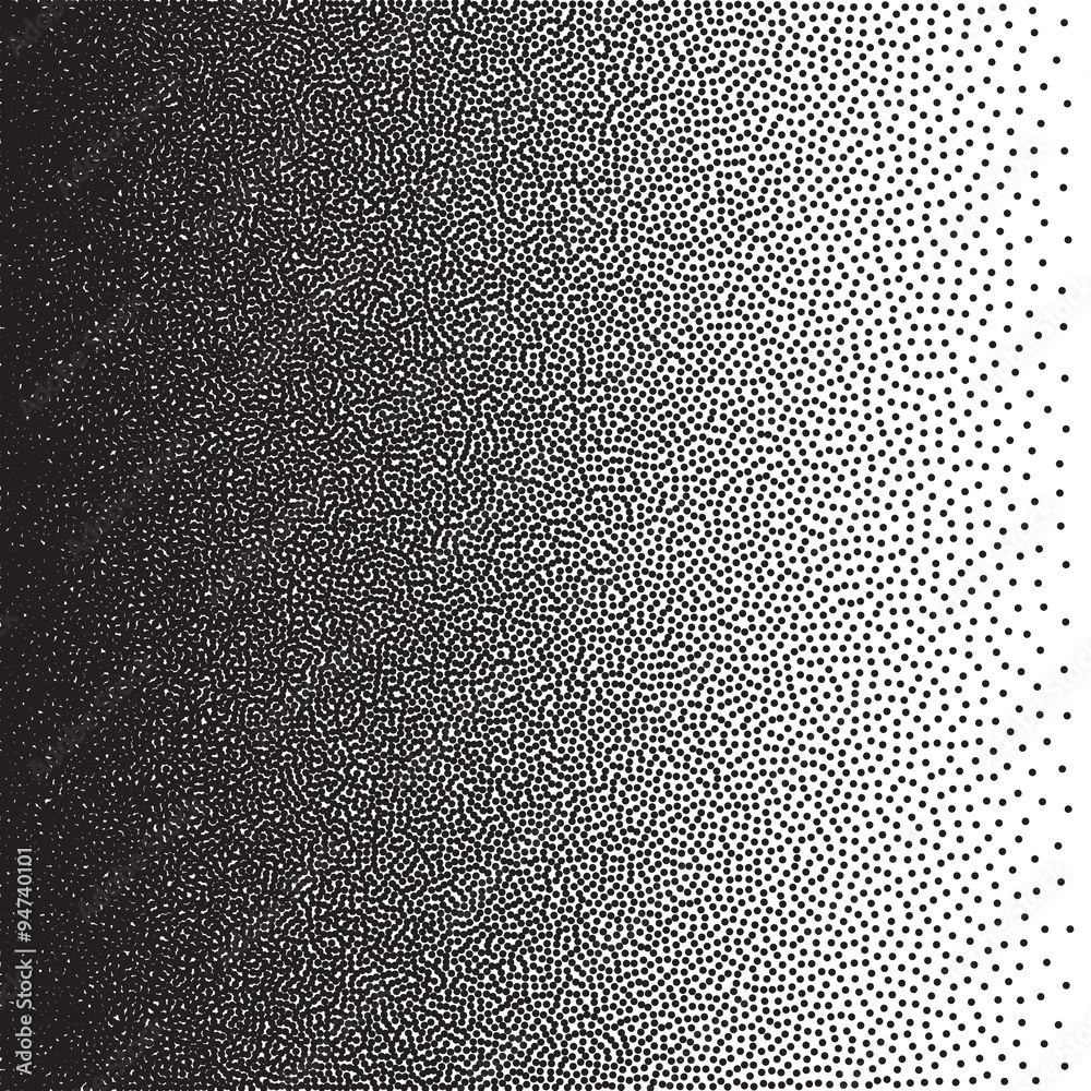 Aufkleber Stochastic raster halftone gradient print