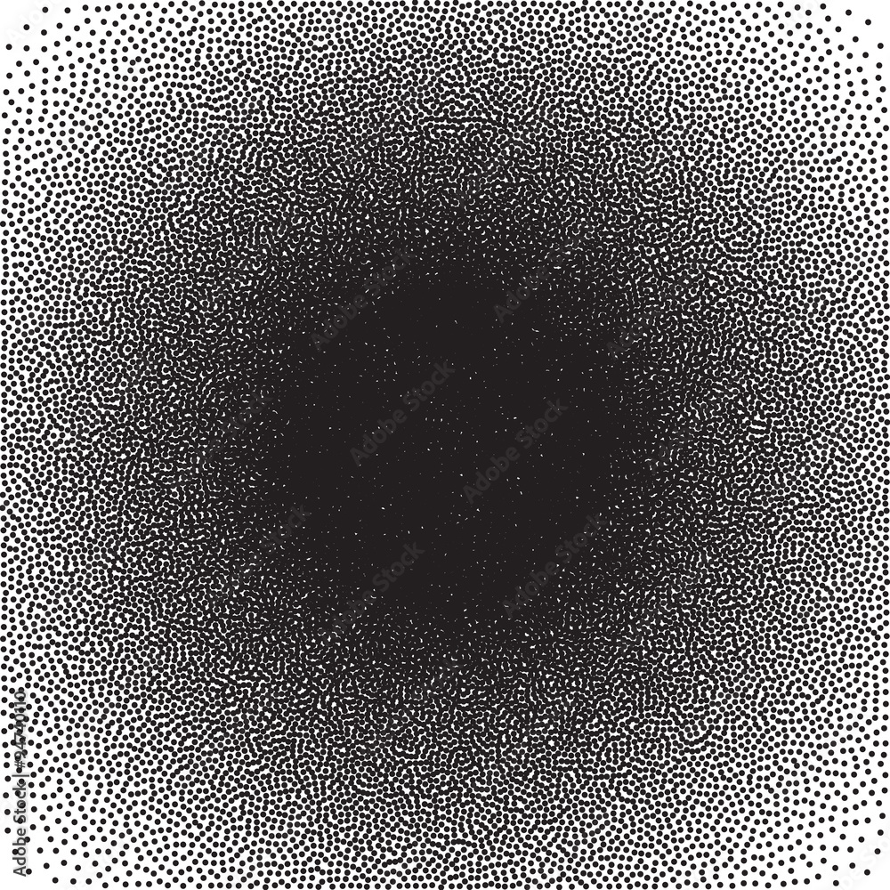 Poster Stochastic raster halftone gradient print