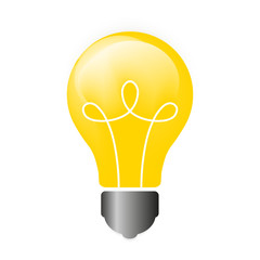 Lightbulb. Isolated icon pictogram.
