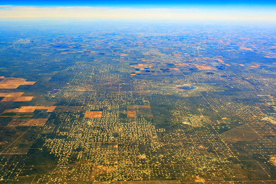 Aerial view of some lands