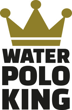 Water polo king with crown