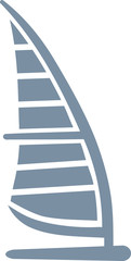 Windsurfing board icon