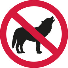 Fototapeta premium Wolves forbidden