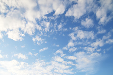 White clouds in the sky