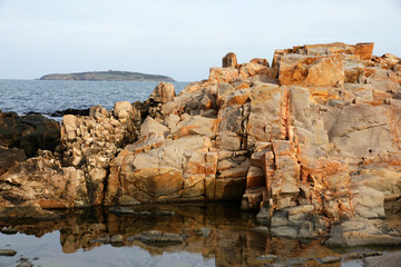 Fototapeta na wymiar rocks and island 2