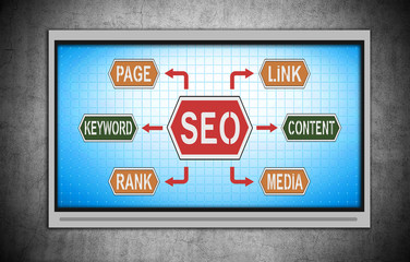 Plasma TV with seo scneme