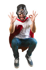 crazy super hero flying