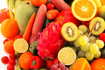 新鮮な野菜と果物