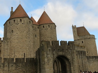 Fototapeta na wymiar Cité de Carcassonne