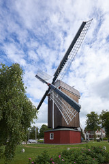 Bockwindmühle Dornum, letzte Bockwindmühle in Ostfriesland, Ni