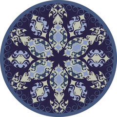 Decorative floral ornament in East style.