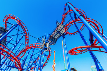 Achterbahn Thunderbolt in Coney Island, Brooklyn, New York CIty