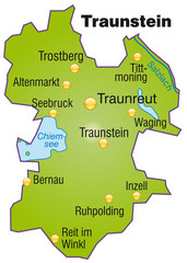 Karte von Traunstein