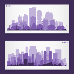 Various part cities skyline sets