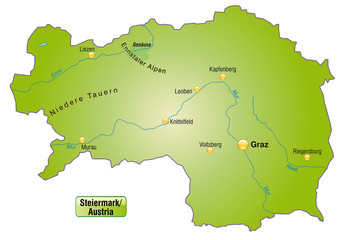 Karte von Steiermark