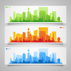 Fototapeta premium City Skyline Sets