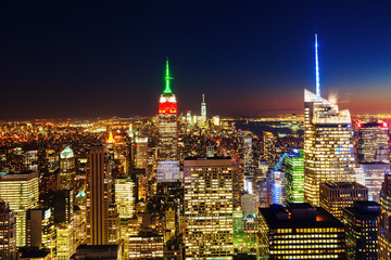 n&auml;chtliches Manhattan, New York City