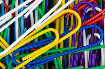 Colorful paper clips