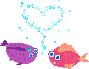 Two fish in love