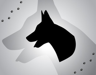 German Shepherd Silhouette