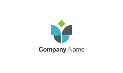 unusual shape geometry company logo