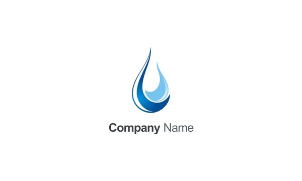 fresh water droplet company logo