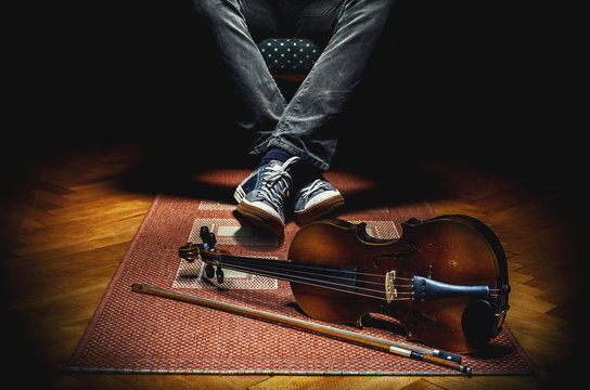 Violinist And His Instrument