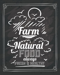 Fototapeta na wymiar Farm food design 