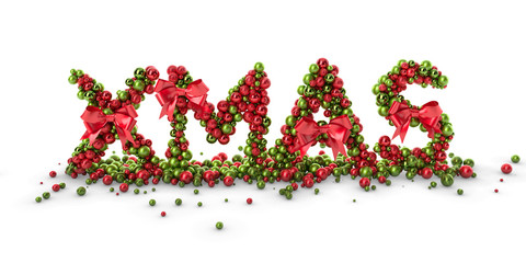 3D Abstract XMAS Christmas Logo 