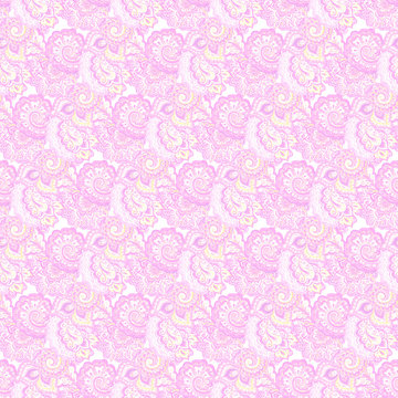 Endless ornamental Indian background with muted magenta design