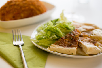 Indian curry naan bread