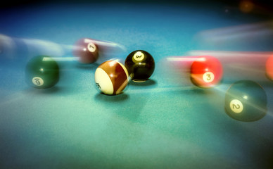 Billiard table vintage background