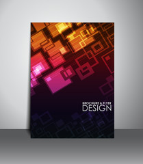 Abstract square. Flyer or brochure design.