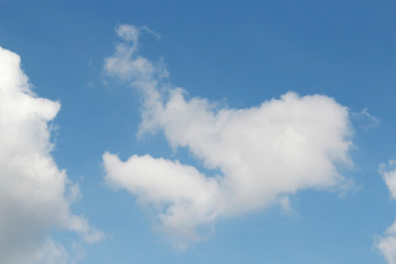 white cloud on blue sky
