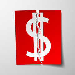 Dollar currency symbol.