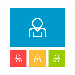 Set of People Pixeled Icon