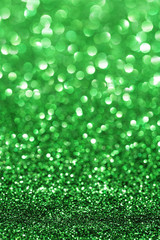 Green glitter background