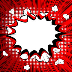Retro style comic book background with blank space for your text.