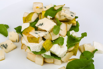 Pear and cheese salad