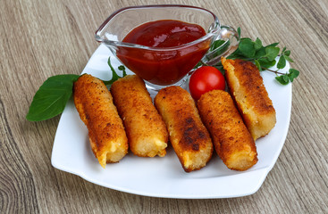 Roasted cheese sticks