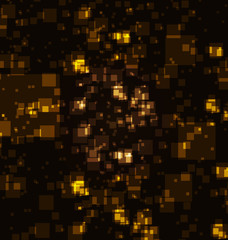 Yellow square technology background. Vector illustration