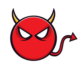 cartoon devil symbol