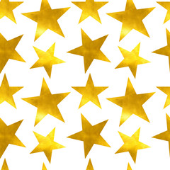 seamless pattern with gold stars