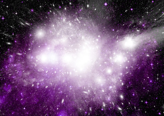 galaxy in a free space