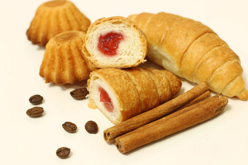 cinnamon muffins baked croissants