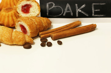 cinnamon muffins baked croissants