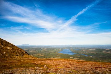 stunning views over forests and lakes