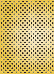 Metal perforated texture yellow background