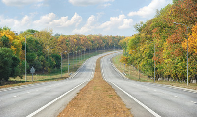Fototapeta premium Empty road